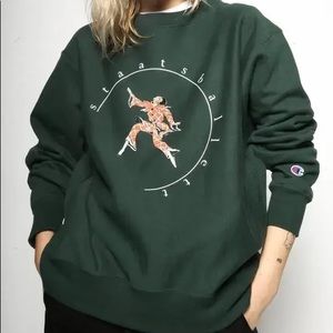 STAATSBALLETT Cycle Champion Reverse Weave Crewneck in Medium